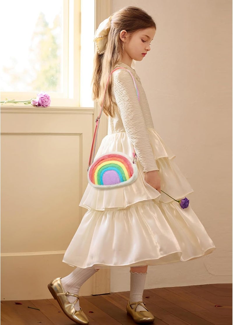 cotmcor Store Toddler Purse Valentines Gifts for Kids: 2 3 4 5 6 7 8 Year Old Girl Birthday Gift, Toys for Ages 2-4 Rainbow Crossbody Bag - Image 2